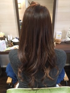 和漢彩染　「大人春色」　小山市にあるカットが人気の美容室カルマルーチェ